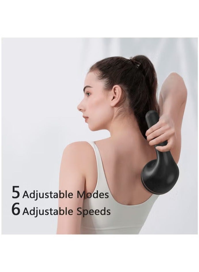 jalan Handheld Deep Tissue Massager with 8 Heads, Multi-Mode Electric Percussion Massager, Suitable for Full Body, Shoulders, Neck, Waist, Back, Legs, and Feet, Wireless and Silent Massager - Image 3